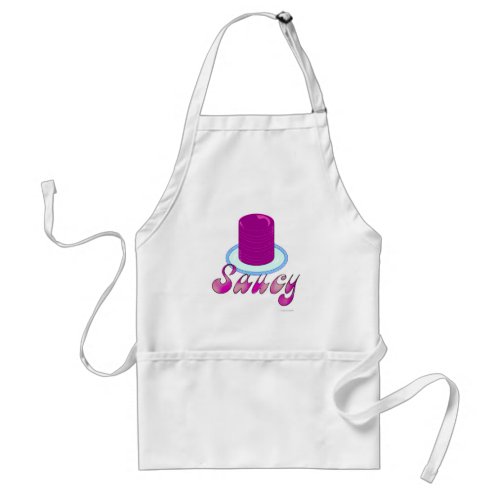 Saucy Cranberry Saying Adult Apron