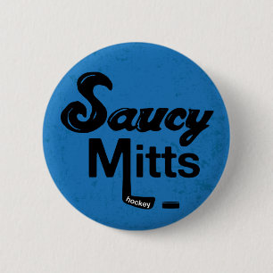 Saucy Mitts Hockey Flair Button