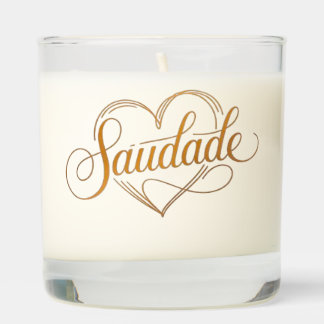 Saudade Candle – Elegant Portuguese Heart Design,