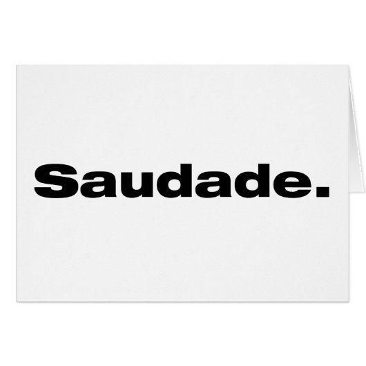 Saudade Cards (Front Horizontal)