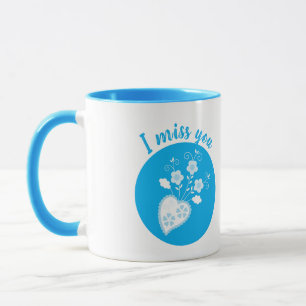 Saudade means I miss you Portuguese heart Mug