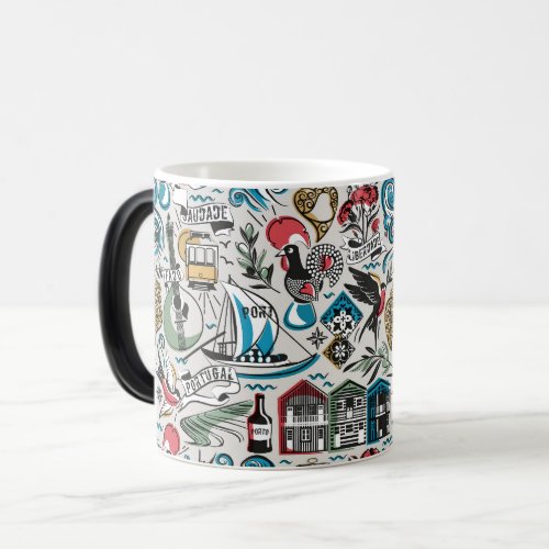 Saudade  popular motifs from Portugal Magic Mug