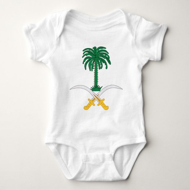 Saudi Arabia Coat of Arms Baby Bodysuit (Front)