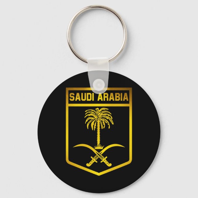 Saudi Arabia Emblem Keychain (Front)