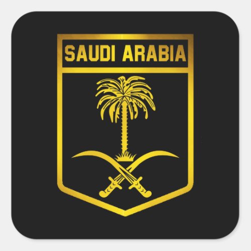 Saudi Arabia Emblem Square Sticker