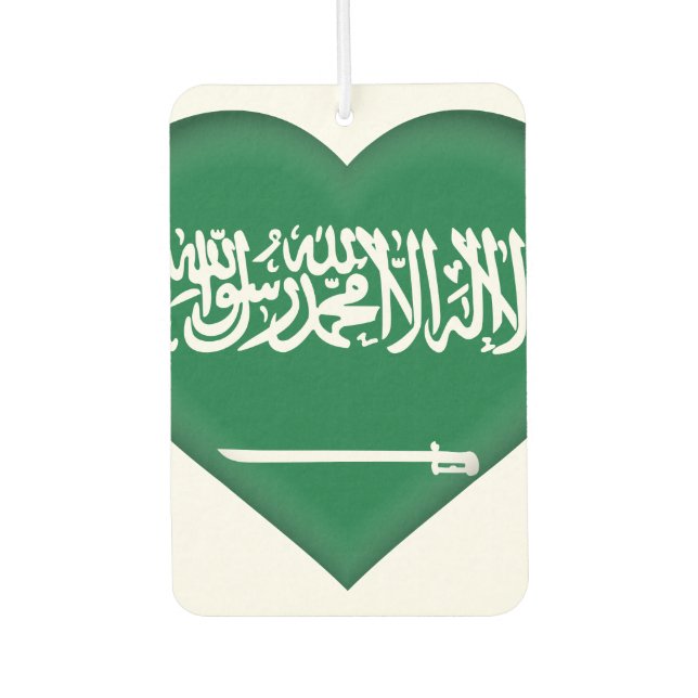Saudi Arabia Flag Air Freshener (Front)