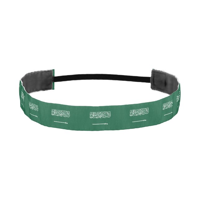 Saudi Arabia Flag Athletic Headband (Front)