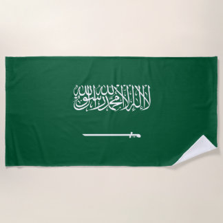 Saudi Arabia Flag Beach Towel
