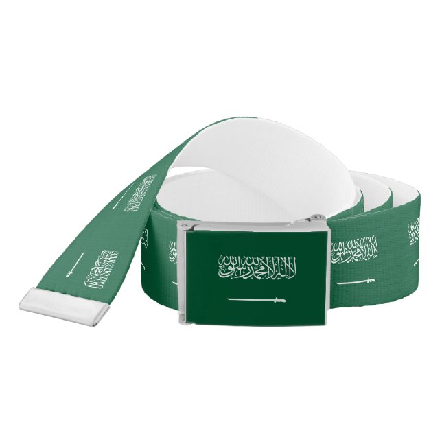 Saudi Arabia Flag Belt (Snake)