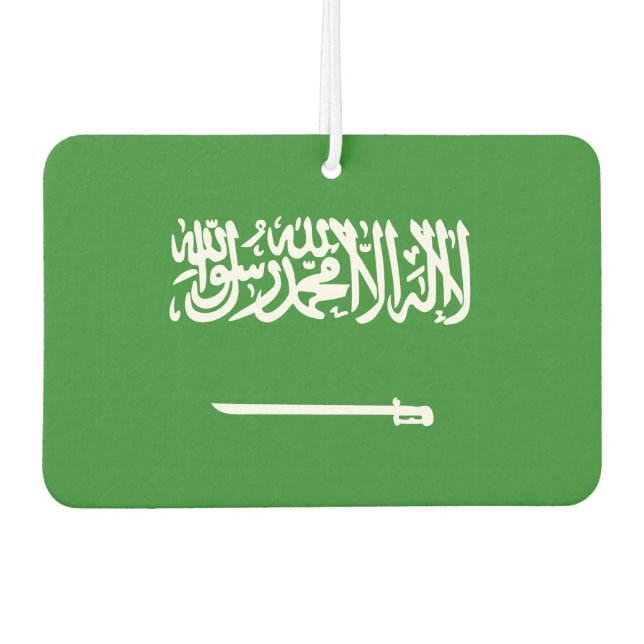 Saudi Arabia Flag Car Air Freshener (Front)