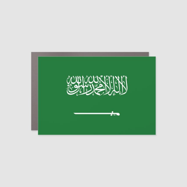 Saudi Arabia Flag Car Magnet (Front)
