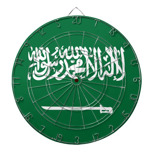 Saudi Arabia flag Dart Board (Front)