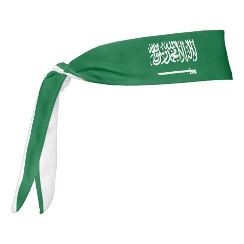 Saudi Arabia Flag Elegant Patriotic Tie Headband