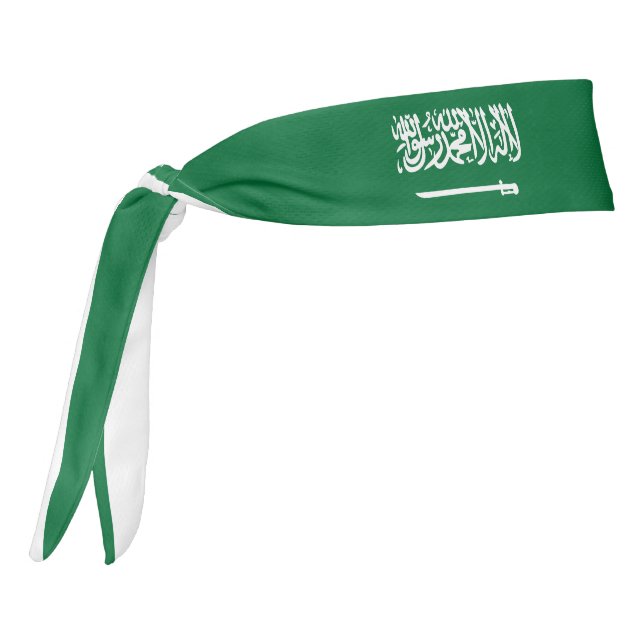 Saudi Arabia Flag Elegant Patriotic Tie Headband (Rotate 270)