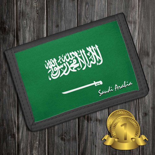 Saudi Arabia flag fashion Saudi patriots  sports Trifold Wallet