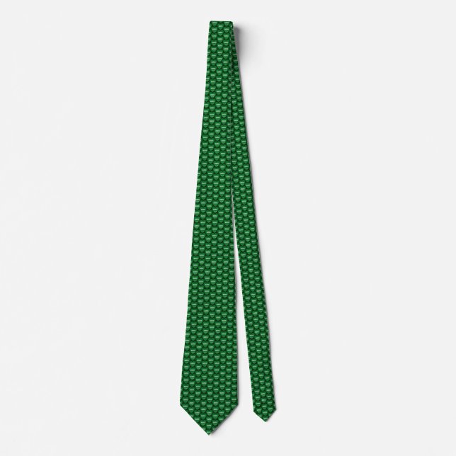 Saudi Arabia Flag Hearts Tie (Front)