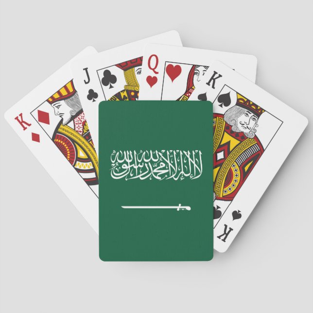 Saudi Arabia Flag Poker Cards (Back)