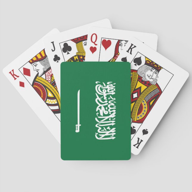 Saudi Arabia Flag Poker Cards (Back)