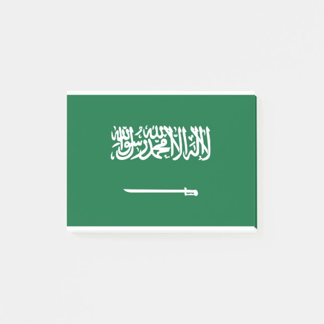 Saudi Arabia Flag Post-it Notes (Front)