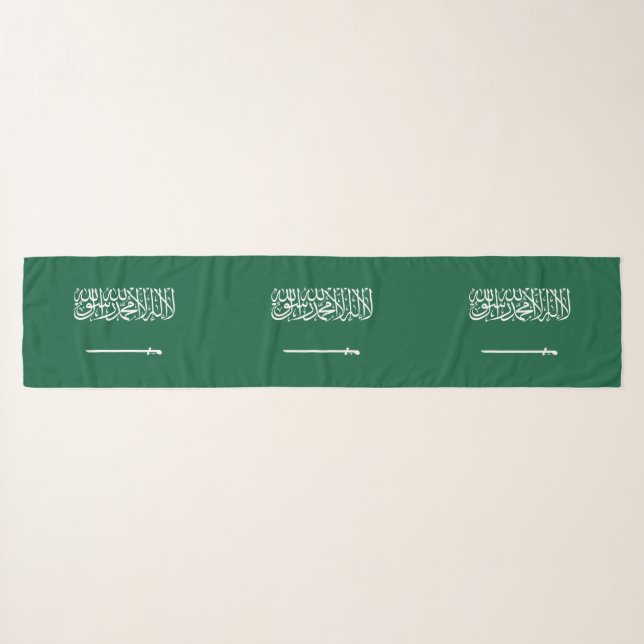 Saudi Arabia Flag Scarf (Front (Horizontal))