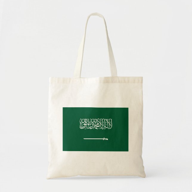 Saudi Arabia Flag Tote Bag (Front)