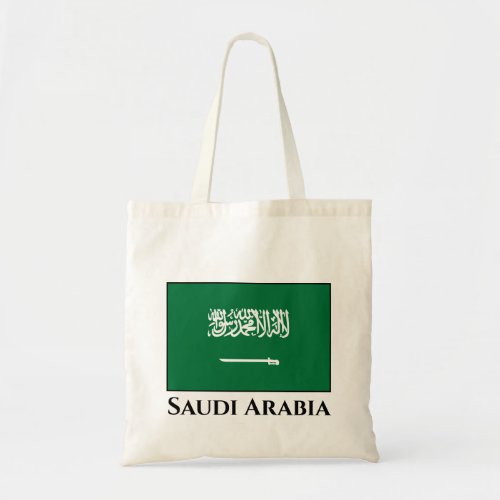 Saudi Arabia Flag Tote Bag