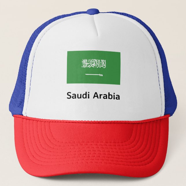 Saudi Arabia Flag Trucker Hat (Front)