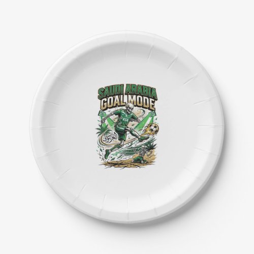 Saudi Arabia Goal Mode Skeleton Striker Nations Dy Paper Plates
