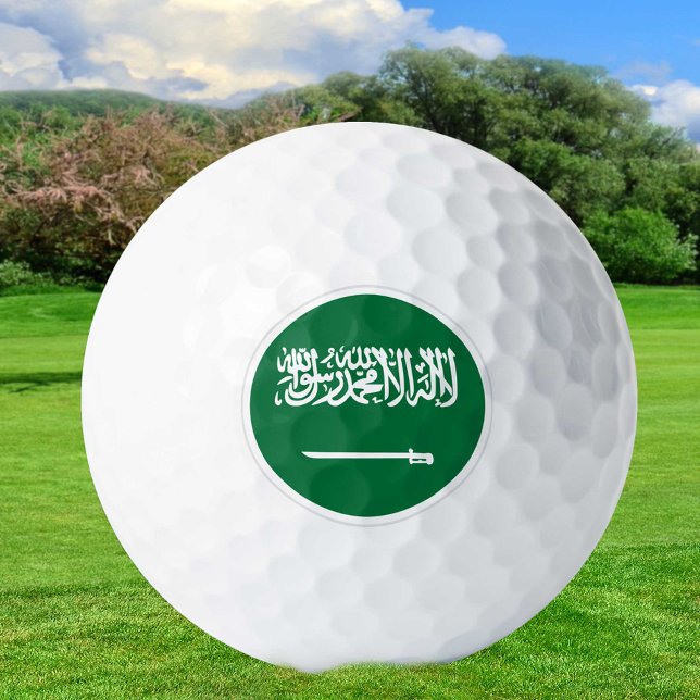Saudi Arabia Golf Balls, Saudi Flag patriotic Golf Balls (Creator Uploaded)