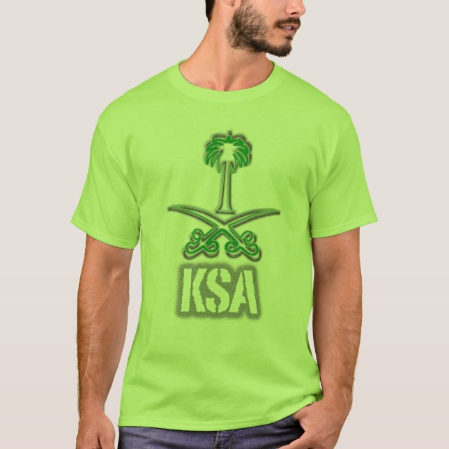 Saudi Arabia icon سيفين ونخلة T-Shirt (Front)
