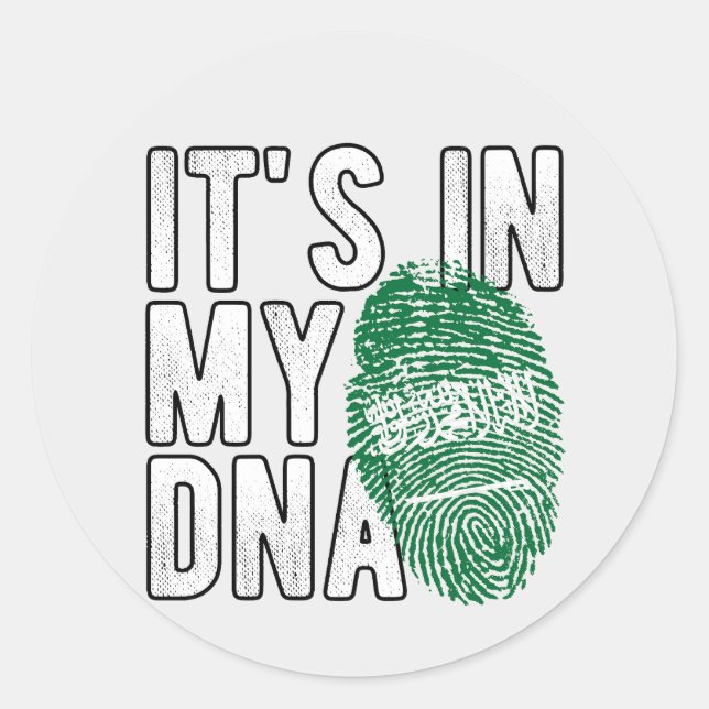 Saudi Arabia Keychain Classic Round Sticker (Front)