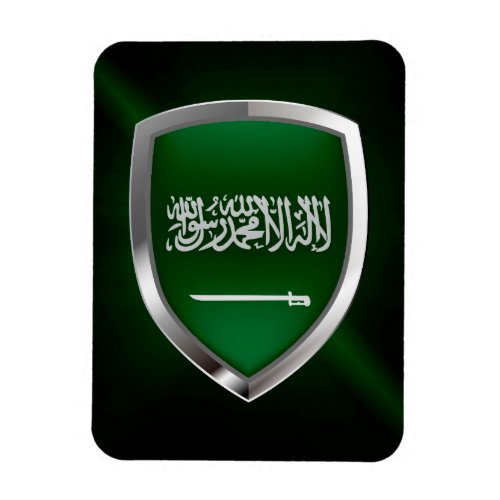 Saudi Arabia Metallic Emblem Magnet