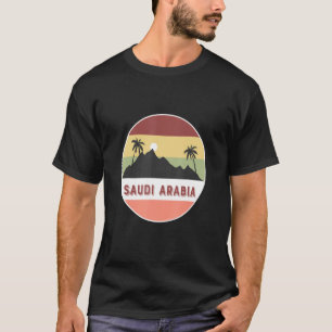 Saudi Arabia Mountain And Palms T-Shirt