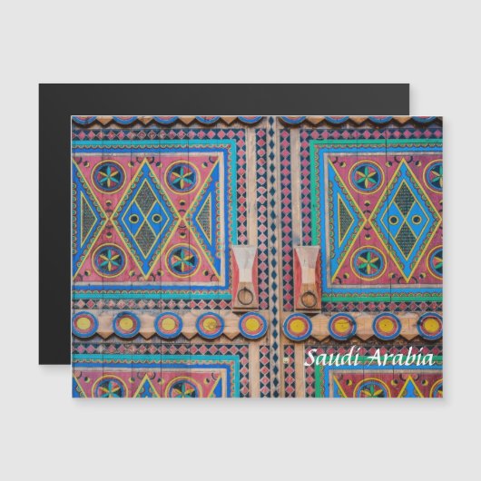 Saudi Arabia Najd Door Magnet Card (Front/Back)