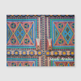 Saudi Arabia Najd Door Magnet Card