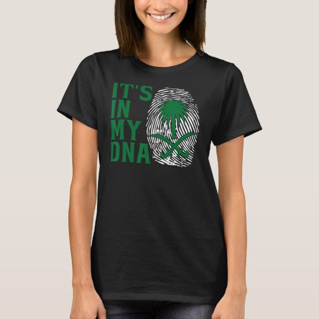 Saudi Arabia National Day It's in Our DNA T-Shirt (Front)