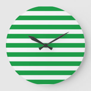 Saudi Arabia Norfolk Island flag stripes country s Large Clock