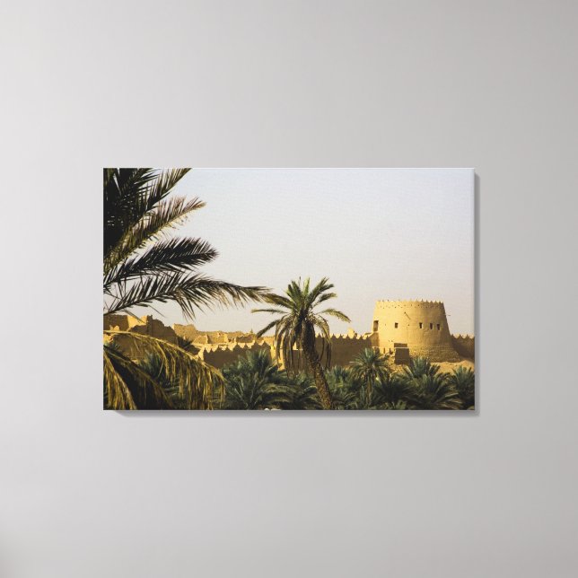 Saudi Arabia, Riyad, Al-Diriya old town of Saud Canvas Print (Front)
