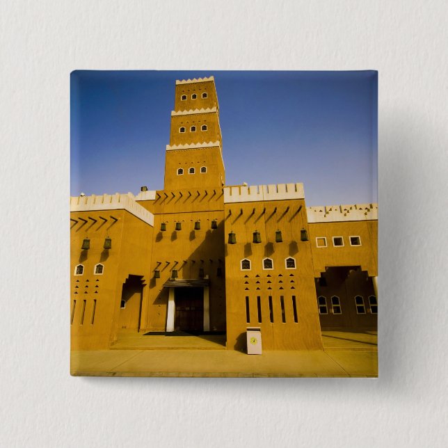 Saudi Arabia, Riyad, Mosque of Al Diriya Pinback Button (Front)
