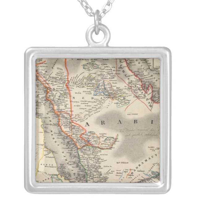 Saudi Arabia Silver Plated Necklace (Front)