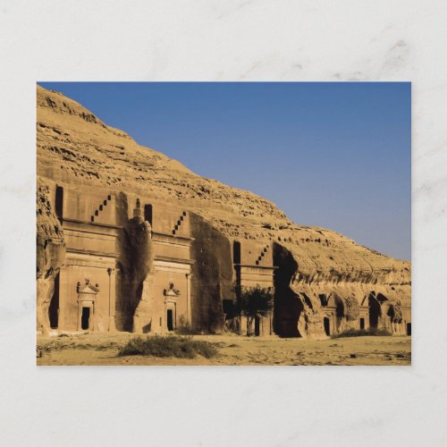 Saudi Arabia site of Madain Saleh ancient 2 Postcard