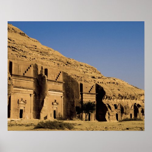 Saudi Arabia site of Madain Saleh ancient 2 Poster