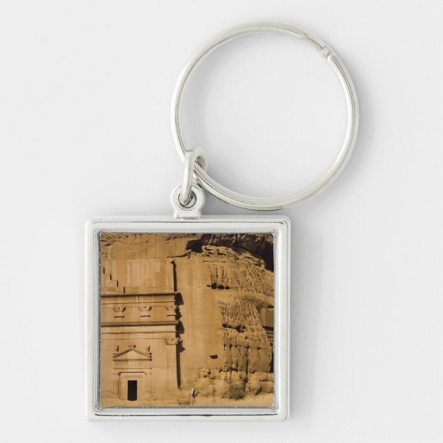 Saudi Arabia, site of Madain Saleh, ancient 3 Keychain (Front)