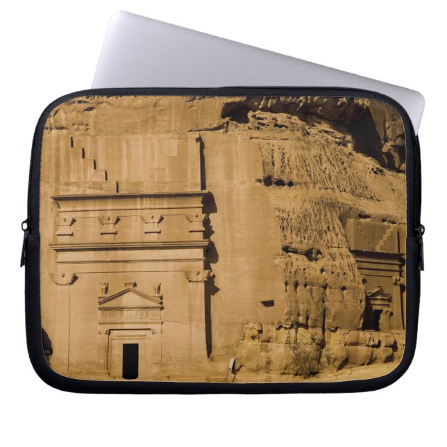 Saudi Arabia, site of Madain Saleh, ancient 3 Laptop Sleeve (Front)