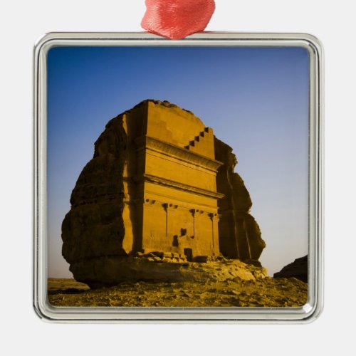 Saudi Arabia site of Madain Saleh ancient 4 Metal Ornament