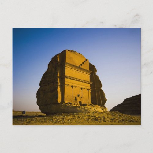 Saudi Arabia site of Madain Saleh ancient 4 Postcard