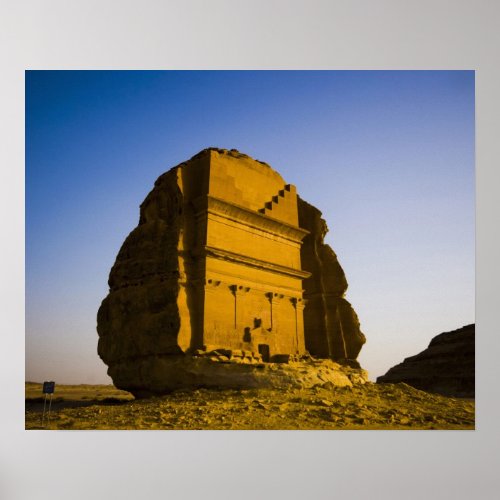 Saudi Arabia site of Madain Saleh ancient 4 Poster