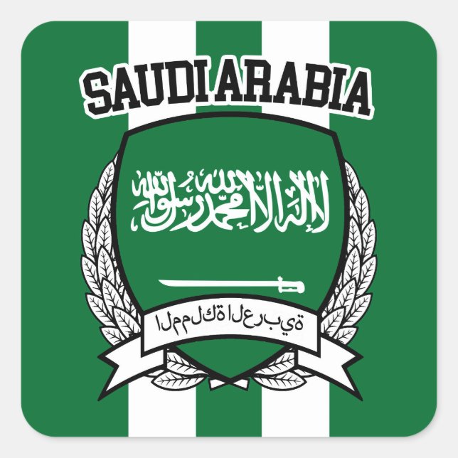 Saudi Arabia Square Sticker (Front)