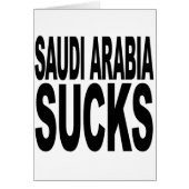 Saudi Arabia Sucks (Front)