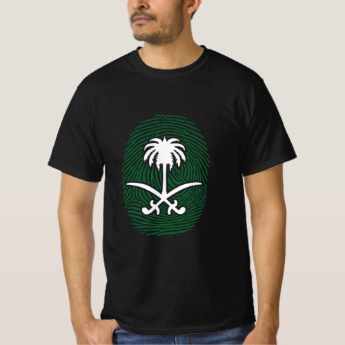 SAUDI ARABIA SYMBOL FINGER PRINT T_Shirt